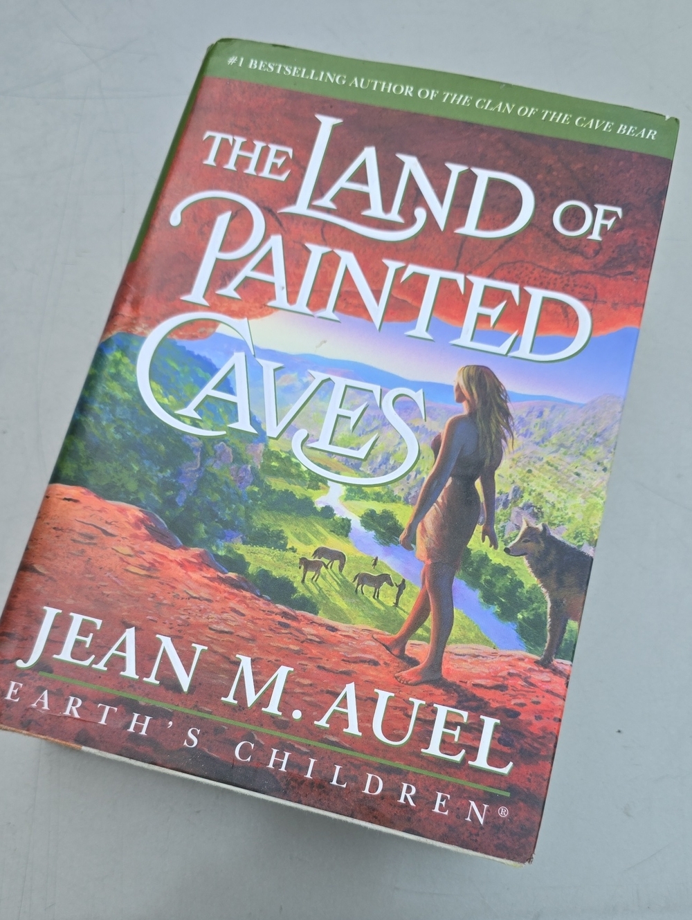 Land Of PAINTED CAVES Book Historical Fiction Jean Auel Earth's Children 1st ED